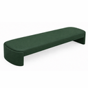 Ver imagem 5 de Recamier Puf Decorativo Fly Cama Casal 138cm Zahav Estofados:verde Couro Sintético