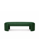 Ver imagem 4 de Recamier Puf Decorativo Fly Cama Casal 138cm Zahav Estofados:verde Couro Sintético