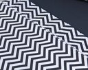 Ver imagem 4 de Jogo Lençol 4 Peças Cama Viúva 1,88mx1,28mx25cm 100% Algodão 180 Fios Chevron Preto