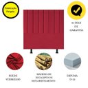Ver imagem 4 de Cabeceira Estofada Cama Box Solteiro 100 Cm Alice Suede:vermelho