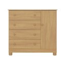 Ver imagem 7 de Cômoda Infantil 95cm 1 Porta e 4 Gavetas Allegra Multimóveis Mp4444 Madeirado