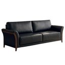 Ver imagem 1 de Sofá Living 2 Lugares Royal 162 cm Pes Madeira Courino Tcs 724 Moll