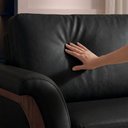 Ver mais imagens de Sofá Living 2 Lugares Royal 162 cm Pes Madeira Courino Tcs 724 Moll