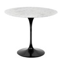Ver imagem 3 de Mesa de Jantar Tulipa Saarinen Redonda 130 Cm Mármore Carrara Base Branca