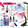 Kit Unha Gel e Fibra: Luminária + Lixa Elétrica Pro - 1
