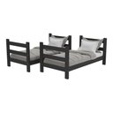 Ver imagem 5 de Beliche Madeira Maciça - Vira 2 Camas - para Colchão 78/88 X 188cm Dubai Multimóveis Cr4137