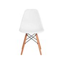 Ver imagem 3 de Kit 6 Cadeiras Eiffel Eames Dsw Branco Base Madeira