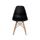 Ver imagem 3 de Kit 6 Cadeiras Eiffel Eames Dsw Preta Base Madeira