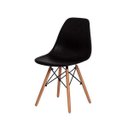 Ver imagem 2 de Kit 6 Cadeiras Eiffel Eames Dsw Preta Base Madeira