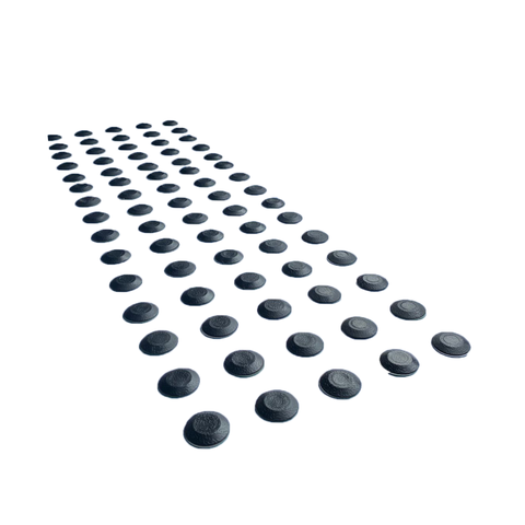 Elemento Tátil Alerta Pvc Adesivado Preto