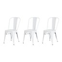 Ver imagem 1 de Kit 3 Cadeiras Tolix Iron Design Branca