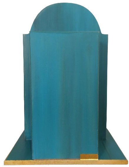 Oratório Capela Para Imagens De Até 22cm - Arte Mineira - Clássico- Modelo Congonhas - Azul - 4