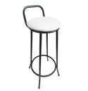 Ver imagem 1 de Banqueta Drink New de Metal Estofada Assento Branco para Cozinha Lanchonete Restaurante