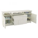 Ver imagem 3 de Buffet Balcão Quadriculado 3d 2 Portas 2 Gavetas 178cm