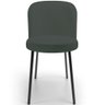 Kit 3 Cadeiras Sala de Jantar Estofada Gavi L02 Linho Verde Musgo - Lyam Decor - 5