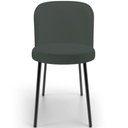 Ver imagem 5 de Kit 3 Cadeiras Sala de Jantar Estofada Gavi L02 Linho Verde Musgo - Lyam Decor