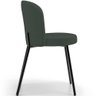 Kit 3 Cadeiras Sala de Jantar Estofada Gavi L02 Linho Verde Musgo - Lyam Decor - 2