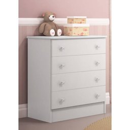 Jogo de Quarto Infantil Doce Sonho - Berço Meu Soninho, Cômoda, Armário / Branco - FdECOR - 3
