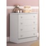 Jogo de Quarto Infantil Doce Sonho - Berço Meu Soninho, Cômoda, Armário / Branco - FdECOR - 3
