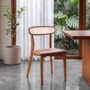 Ver imagem 2 de Kit 4 Cadeiras Madeira Maciça Ceci CabeCasa MadeiraOriginals Courino Marrom/Trama