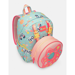 Mochila Costas com Lancheira Térmica Panda Donuts Puket 050403491727 Verde Água Un - 2