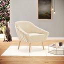 Ver mais imagens de Poltrona Giovana Suede Bege Natural