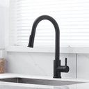 Ver imagem 2 de Torneira Cozinha Monocomando Gourmet Preta:Preto