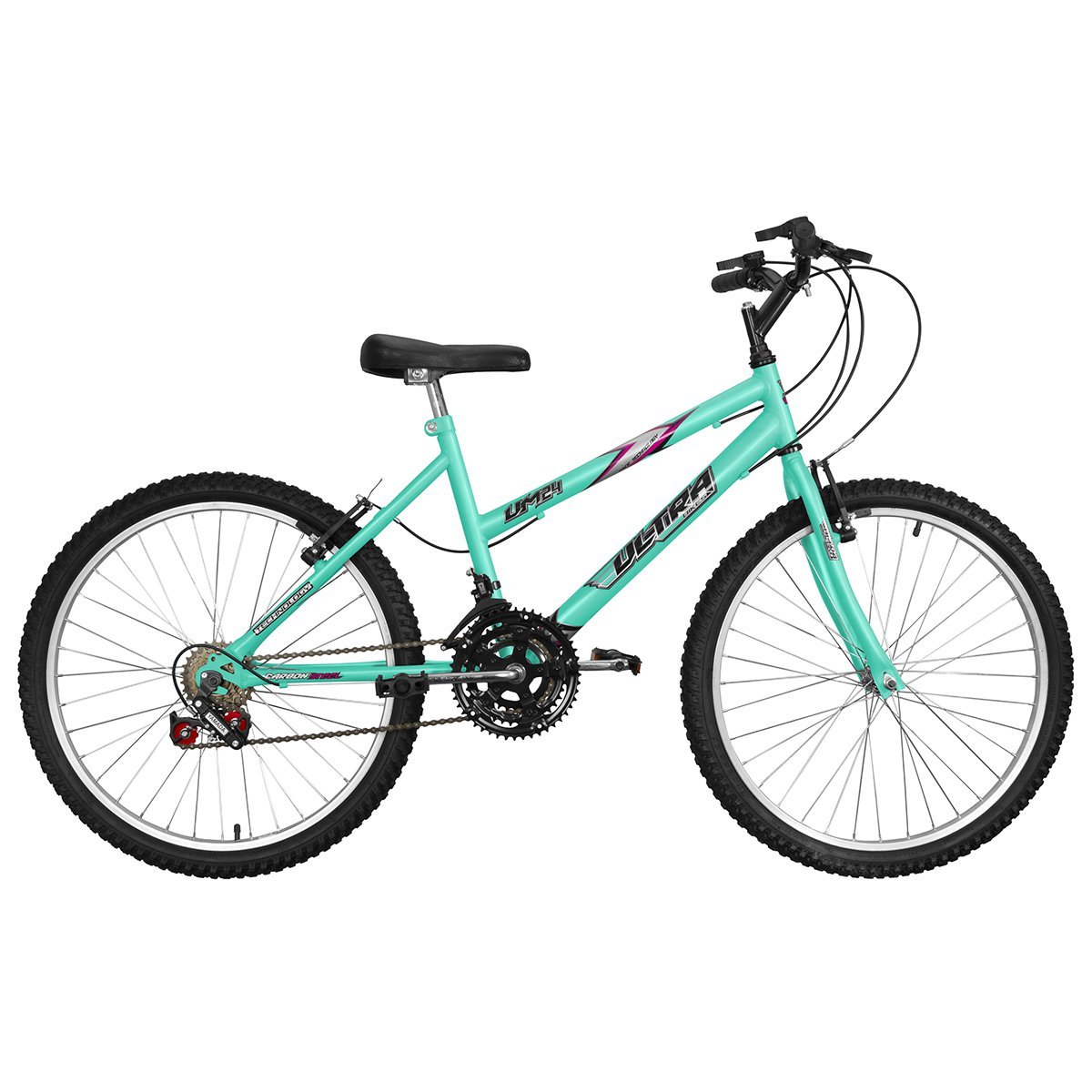 Bicicleta Aro 24 Ultra Bikes Feminina Verde Ânis - 1