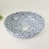 Cuba de Apoio Banheiro Lavabo Decorada Branca Azul 41x16cm - 7