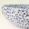 Cuba de Apoio Banheiro Lavabo Decorada Branca Azul 41x16cm - 3