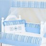Kit Berço Carrinho 100% Algodão 08 Peças - Azul - 2