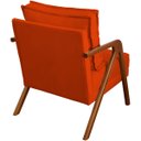 Ver imagem 5 de Poltrona Decorativa para Sala Recepção Consultório Reforçada em Madeira Maciça Shine Suede