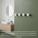 Ver imagem 5 de Cabideiro Branco de Parede 4 Ganchos Organizador Minimalista 5cm