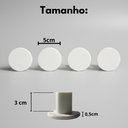 Ver imagem 7 de Cabideiro Branco de Parede 4 Ganchos Organizador Minimalista 5cm