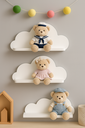 Ver imagem 3 de Prateleira Infantil Mdf Nuvem para Livros Quarto Infantil Cantinho da Leitura Parede Organização