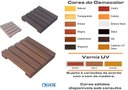 Ver imagem 2 de Deck de Madeira Modular 25x25 Cm Réguas 4 Cm com Pintura Neonx:osmocolor Natural Uv Gold