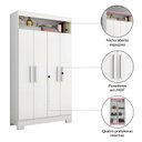 Ver imagem 6 de Armário Multiuso Nt 4030 Branco Flex - Notável