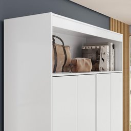 Armário Multiuso NT 4030 Branco Flex - Notável - 3
