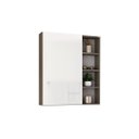 Ver imagem 5 de Conjunto para Banheiro Isadora Suspenso 80 Espelheira Flex com Cuba Quadrada Preta Fabribam Grigio/C