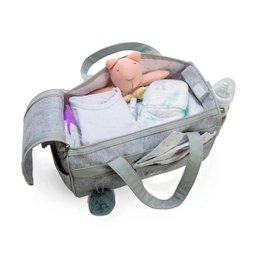 Kit bolsa Maternidade Barcelona 6 Peças Cinza - Hug - Cinza - 9