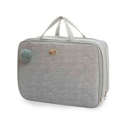 Kit bolsa Maternidade Barcelona 6 Peças Cinza - Hug - Cinza - 7