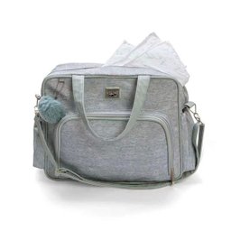 Kit Bolsa Maternidade Barcelona 2 Peças Cinza - Hug - Cinza - 4