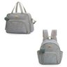 Kit Bolsa Maternidade Barcelona 2 Peças Cinza - Hug - Cinza - 1