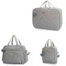 Kit 3 Peças Bolsa Maternidade Barcelona Cinza - Hug - Cinza - 1