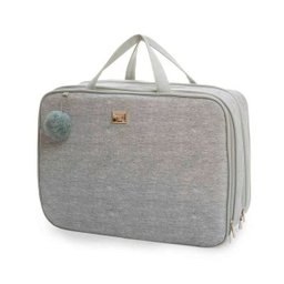 Kit 3 Peças Bolsa Maternidade Barcelona Cinza - Hug - Cinza - 4