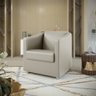 Poltrona Decorativa Mariana Corino Bege Dal Poz Estofados - 1