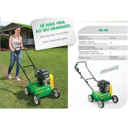 Aerador De Grama, Escarificador A Gasolina 3,5HP Trapp AR 40 - 2
