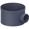 Prolongamento de Caixa Múltipla Pvc Cinza Água Esgoto Gordura Dn 300mm com 1 Entrada Dn 100mm - 1