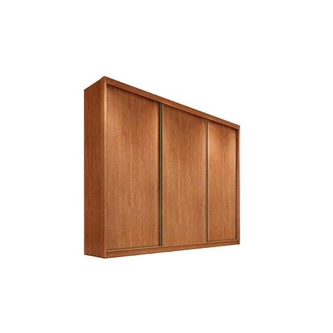 Guarda Roupa 3 Portas de Correr e 6 Gavetas Diamond-londres Cumaru - Novo Horizonte