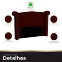 Ver imagem 5 de Cabeceira Casal King Size Estofada para Cama Box Ayla Veludo